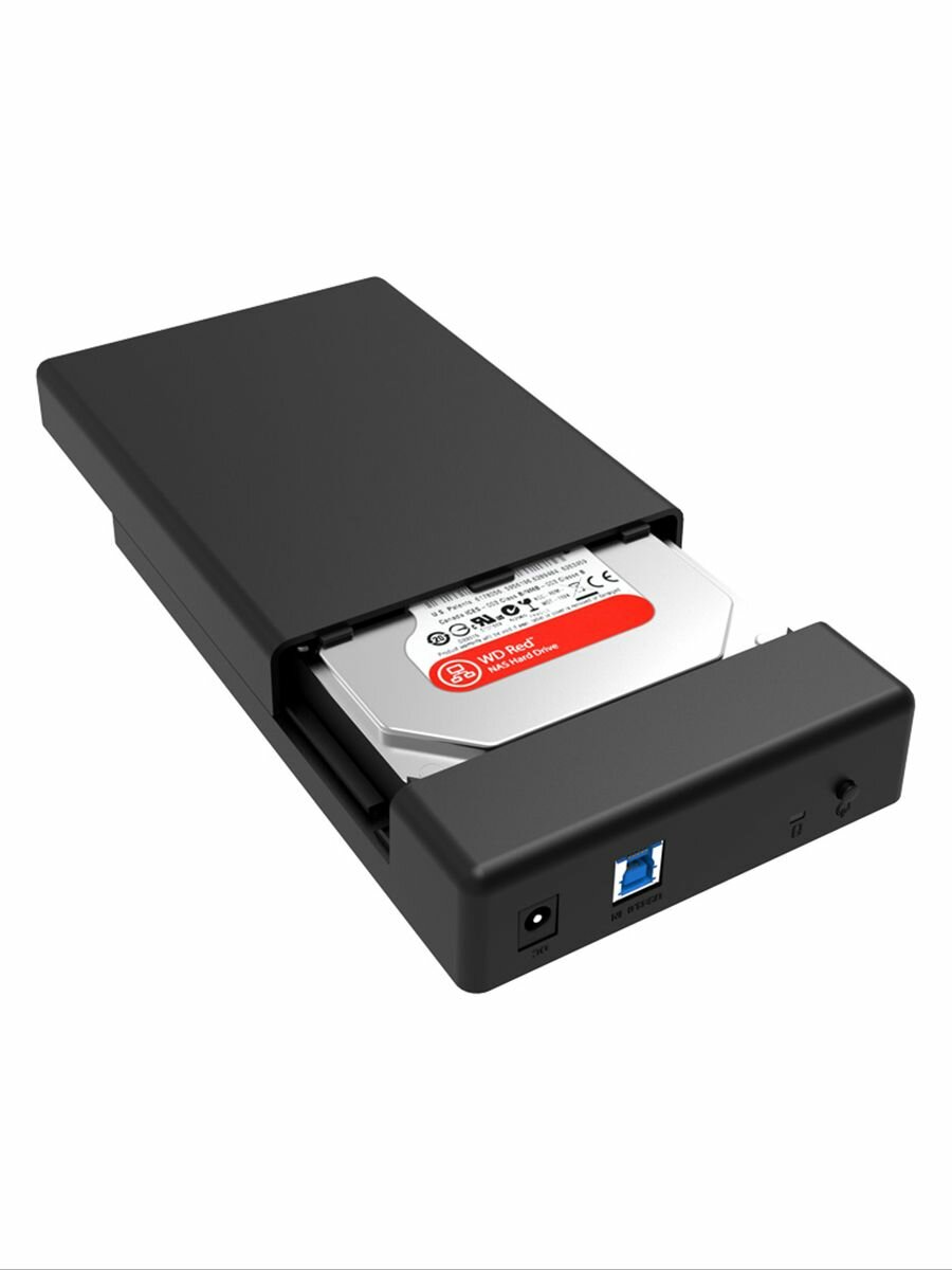 Внешний контейнер для HDD 3.5" SATA Orico USB3.0 черный - фото №10