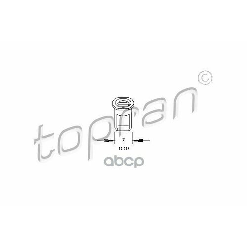 Клипса Крепежная Замена Для Hp-102891015 topran арт 102891001 362₽