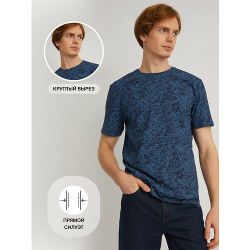 фото Футболка zolla, размер xxl, синий