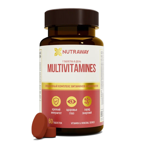 Мультивитамины для мужчин и женщин, комплексные витамины 60 таблеток
