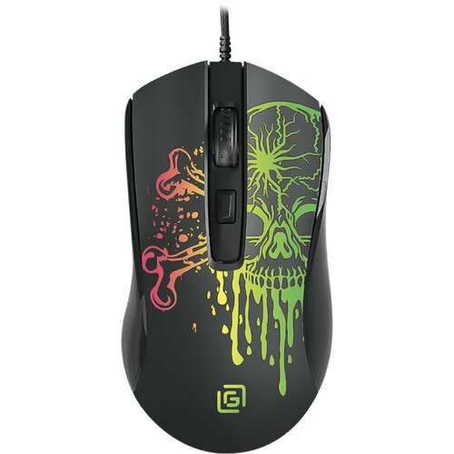 Мышь Оклик 702G черный оптическая 3600dpi USB для ноутбука 4but 64200₽