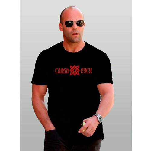 фото Футболка слава руси, размер xxxl, черный zerosell