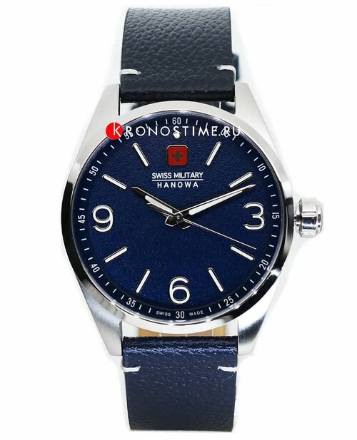 Наручные часы Swiss Military Hanowa SMWGA7000802, серебряный, синий