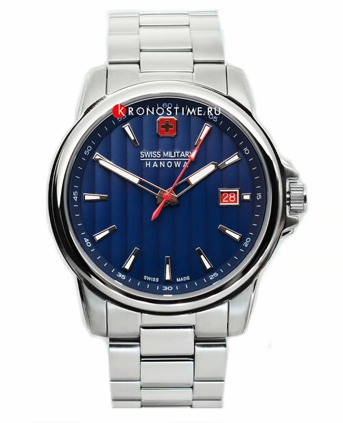 Наручные часы Swiss Military Hanowa SMWGH7001006, серебряный, синий