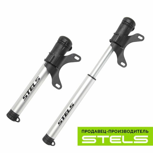 Ручной велонасос STELS М22-01 алюминий серебристый 80900₽
