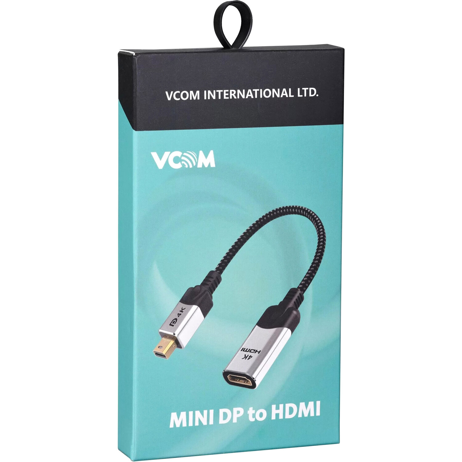 Адаптер VCOM 5 miniDP(M)/HDMI(F) 0.15m 4K/60Hz - фото №7
