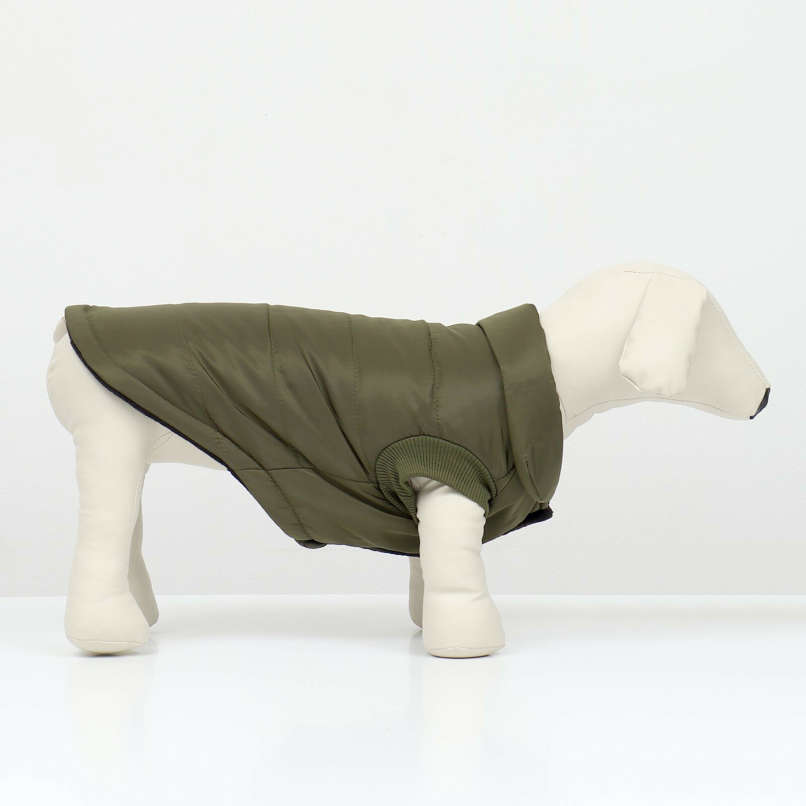 Куртка для собак "Прятки", размер S (ДС 25, ОГ 35, ОШ 25 см) зелёная 9684190