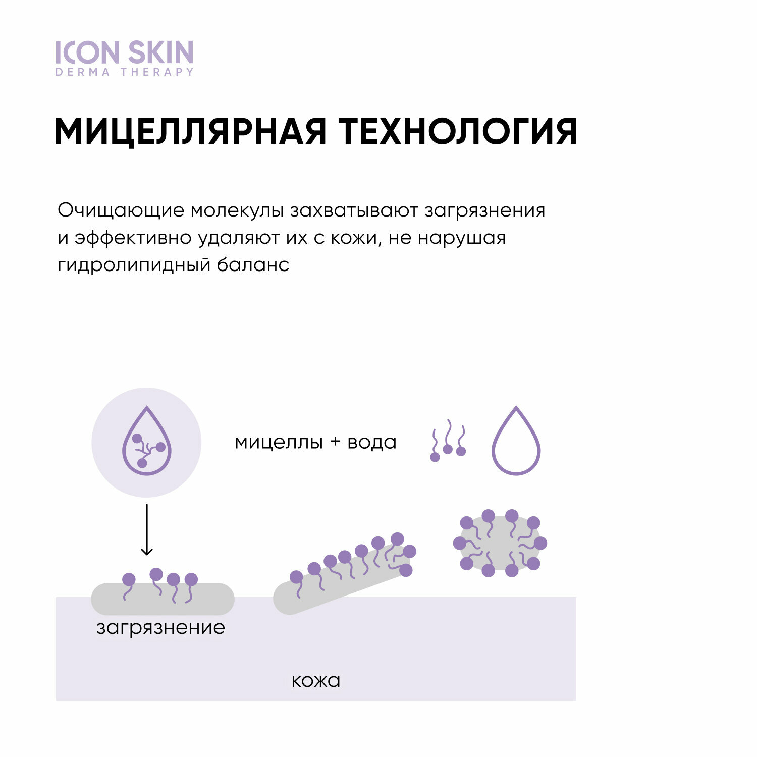 ICON SKIN / Очищающая мицеллярная вода Delicate Purity, 450 мл