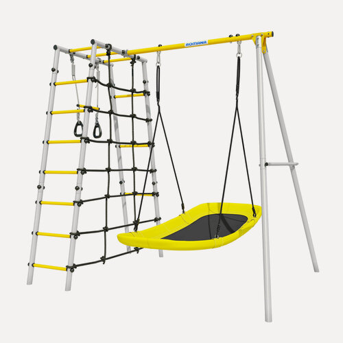 Изображение товара Спортивно-игровой комплекс Romana D1, качели лодка 103.31.06, серый/жёлтый