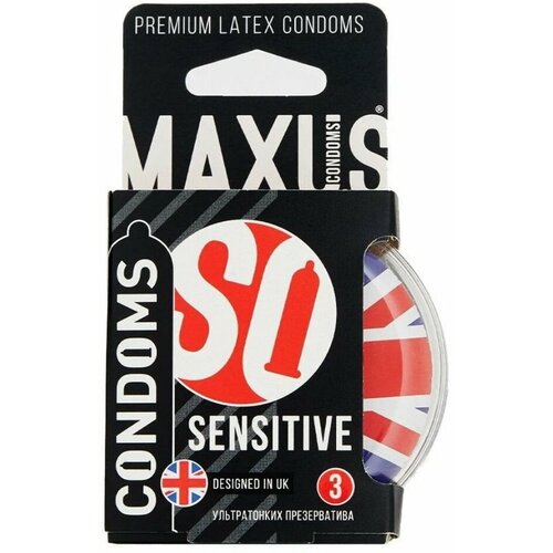 Ультратонкие презервативы в пластиковом кейсе MAXUS AIR Sensitive - 3 шт. презервативы ультратонкие like me 3 шт