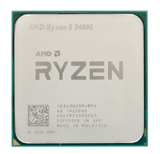 Процессор AMD Ryzen 5 3400G AM4, 4 x 3700 МГц, OEM