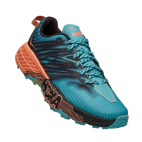 фото Кроссовки hoka, полнота b, размер us7b/u5.5/eu38 2/3/jpn24, голубой, черный