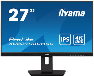 Монитор Iiyama LCD IIYAMA 27" XUB2792UHSU-B5 {IPS 3840x2160 75Hz 4ms 178/178 350cd 1000:1 10bit(8bit+FRC) DVI HDMI2.0 DisplayPort1.2 2xUSB3.0 2x2W Pivot VESA}