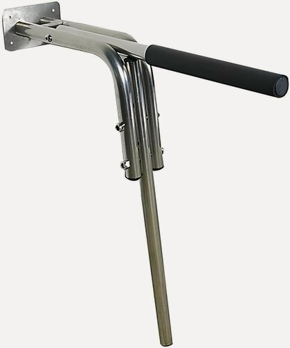 Изображение товара Поручень для туалета откидной настенный, опора для унитаза для инвалидов и пожилых