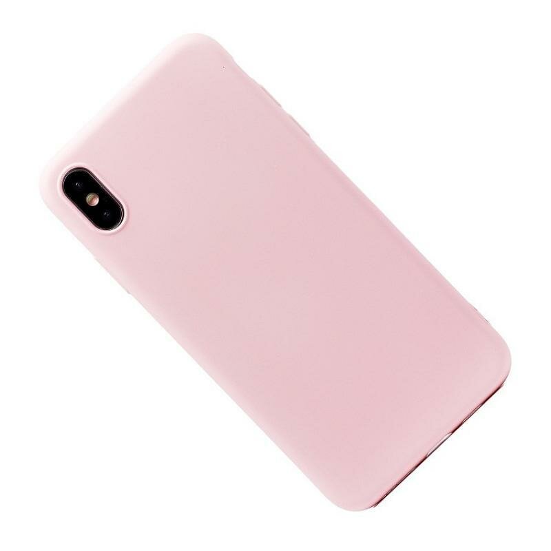 Чехол для iPhone Xs Max силиконовый Soft Touch 2 <светло-розовый>