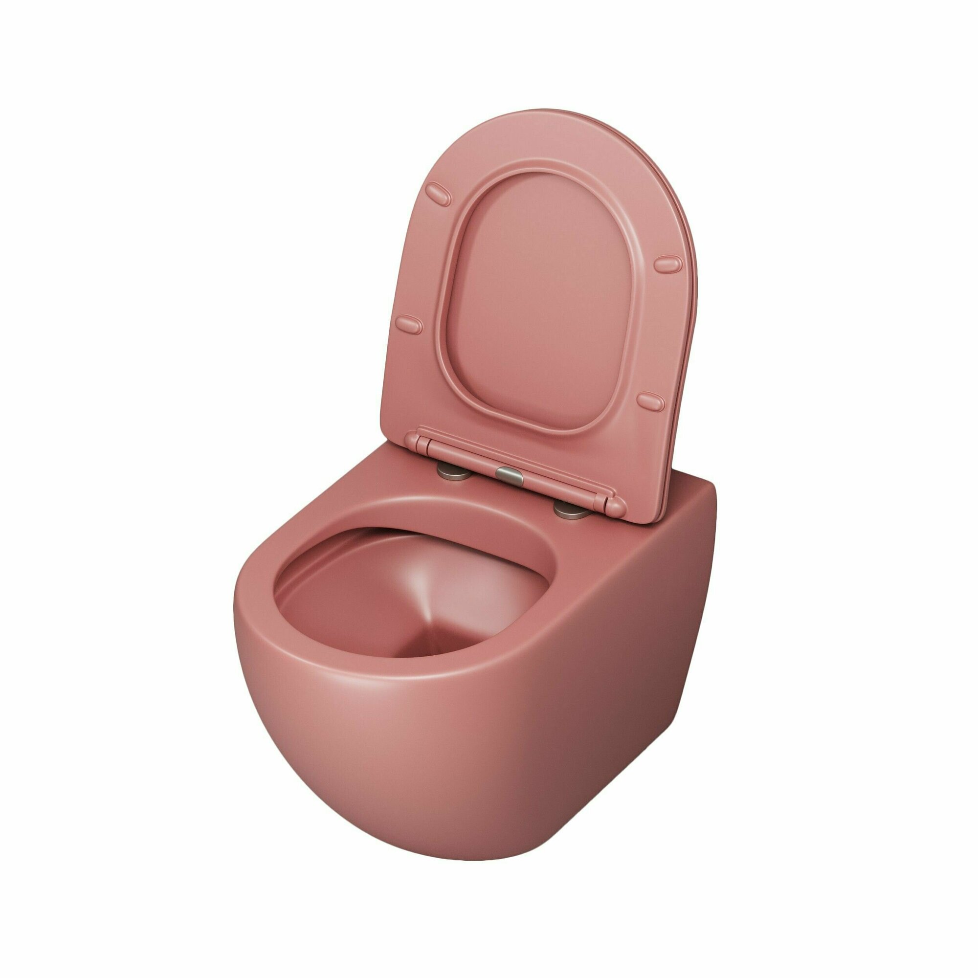 фото Grossman Унитаз Color GR-4411PIMS (550*360*375) розовый матовый подвесной безободковый