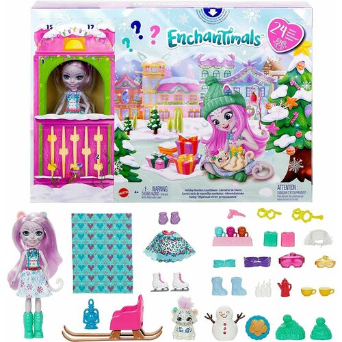 Enchantimals advent calendar Адвент календарь Энчантималс кукла и 24 сюрприза