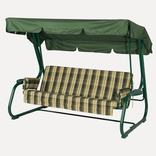 Изображение товара Качели садовые "Борнео", зеленые, 226 х 136 х 165 см, макс нагрузка 350 кг