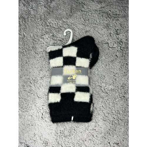 фото Носки , размер 36-41, черный, белый нет бренда