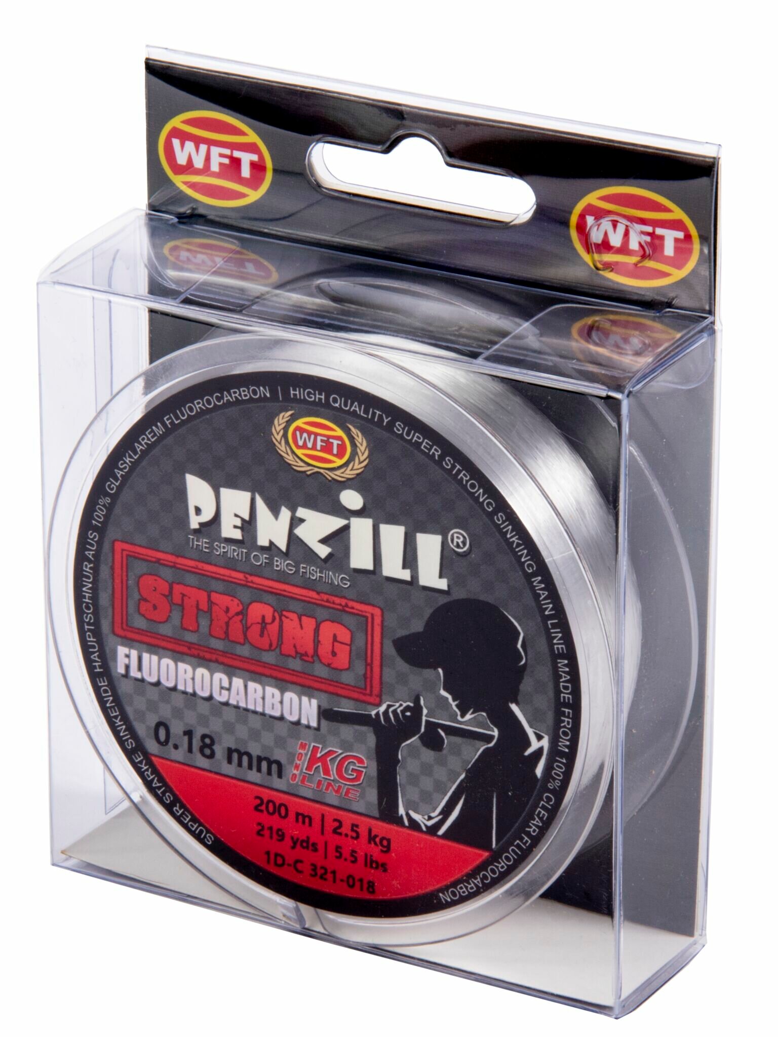 Леска флюорокарбоноваяWFT Penzill FLUOROCARBON Strong 200 м 0.18 мм 2.5 кг