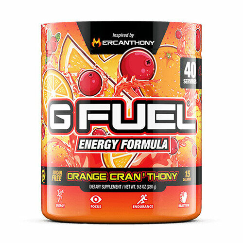 Сухой энергетик GFUEL Orange Cran'thony (Апельсин, Клюква), 40 порций, 280 г