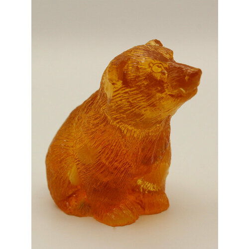 Сувенирная фигурка с янтарем Мишка