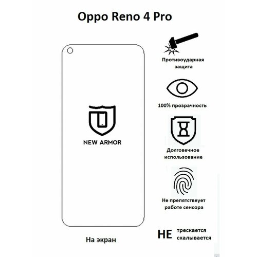 Полиуретановая защитная пленка на Oppo Reno 4 Pro / Оппо Рено 4 Про