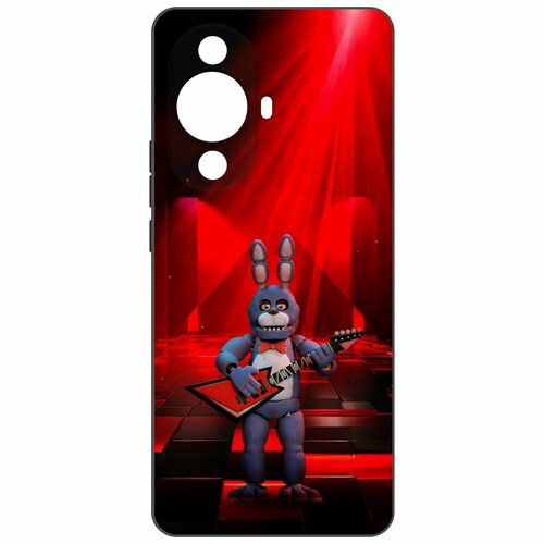 Чехол-накладка Krutoff Soft Case фнаф (FNAF) - Бонни с гитарой для Huawei Nova 11 Pro черный чехол накладка krutoff soft case фнаф fnaf фокси для huawei y6s черный