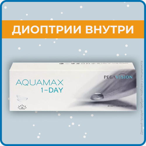 Изображение товара Контактные линзы PegaVision Aquamax 1 day (30 линз) -3.75 R 8.6