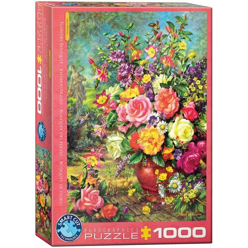 Пазл для взрослых Eurographics 1000 деталей: Букет цветов пазл eurographics 1000 деталей оттенки цветов