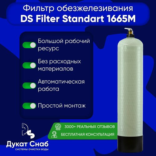ds filter standart 1465 для очистки воды из скважины от железа и марганца DS Filter Standart 1665M для очистки воды из скважины от железа и марганца с ручным блоком управления