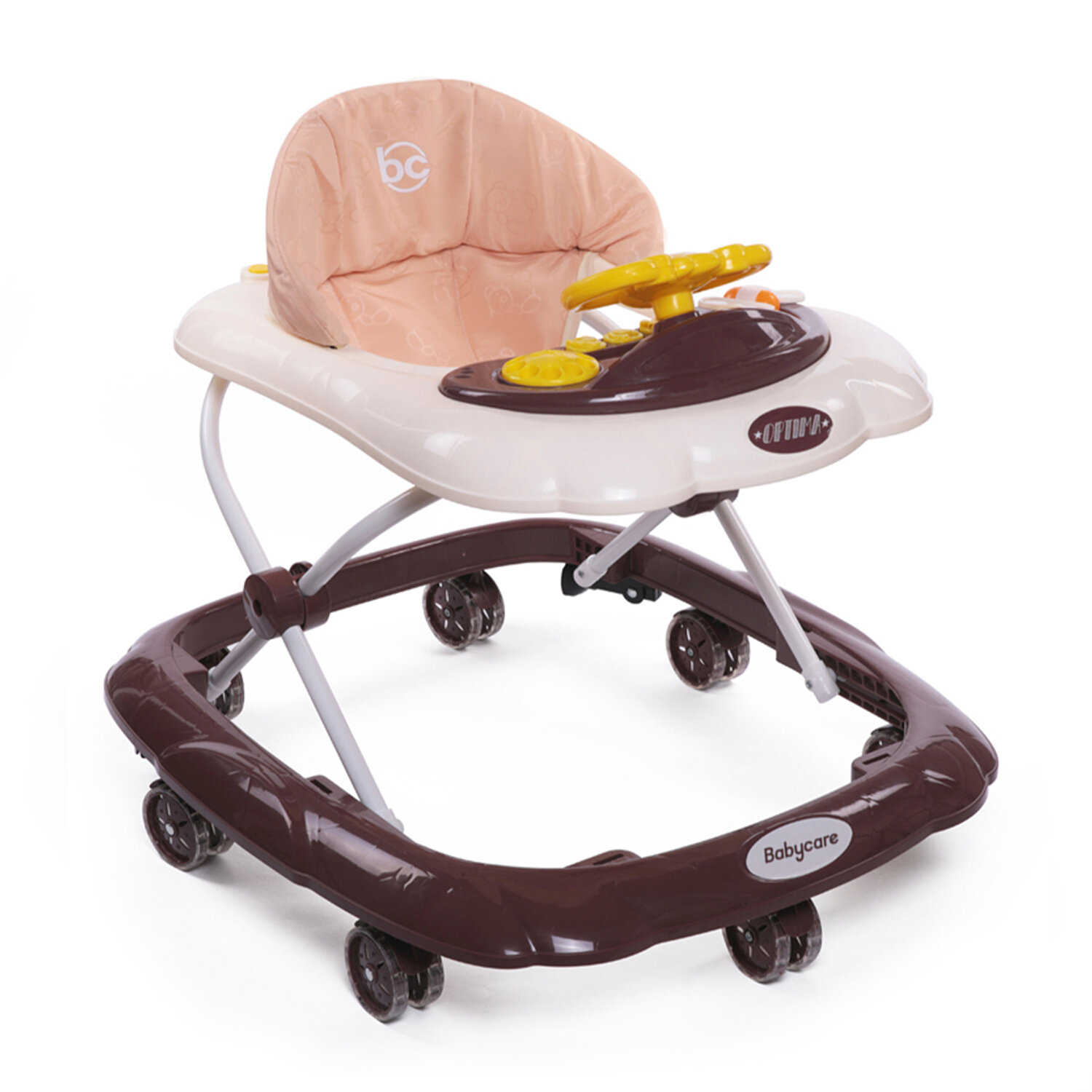 Ходунки Babycare Optima New 807-2 белый шоколад