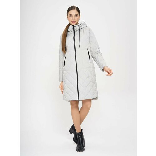 Парка  O'HARA, размер 44, серый, серебряный