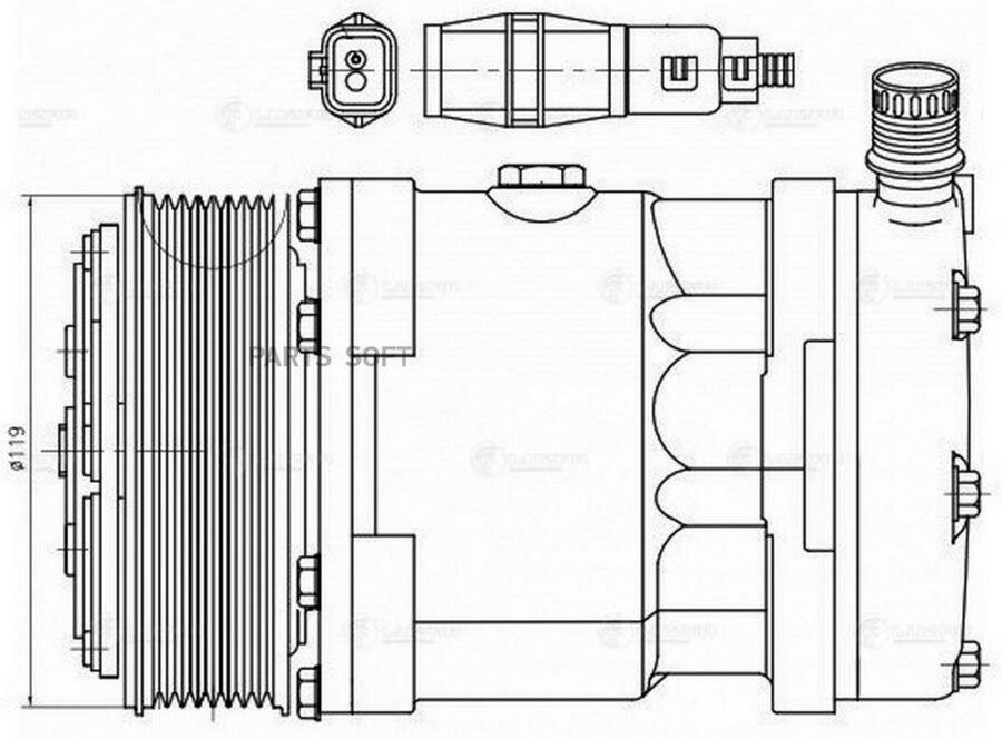 Компрессор кондиц. LUZAR / арт. LCAC1202 - (1 шт)