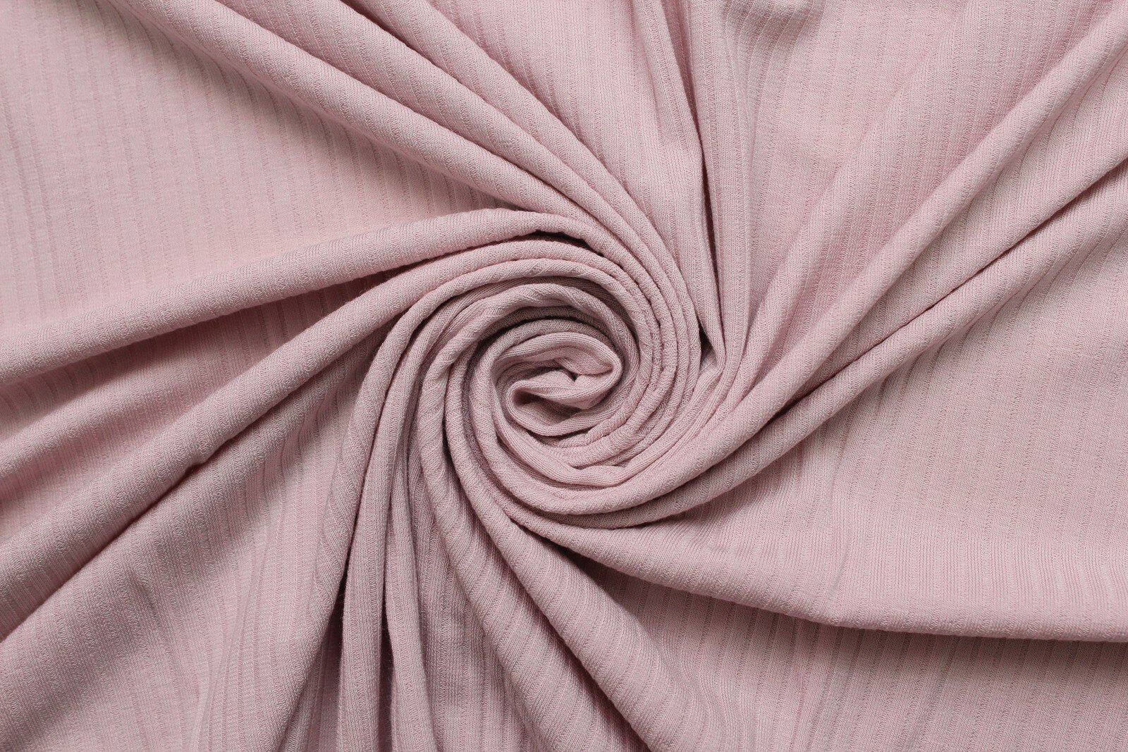 Ткань Трикотаж-стрейч бледно-розовая "лапша", ш124см, 0,5 м