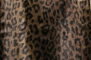 Ткань Мех искусственный на хлопковой основе под леопарда, 340 г/пм, ш135см, 0,5 м