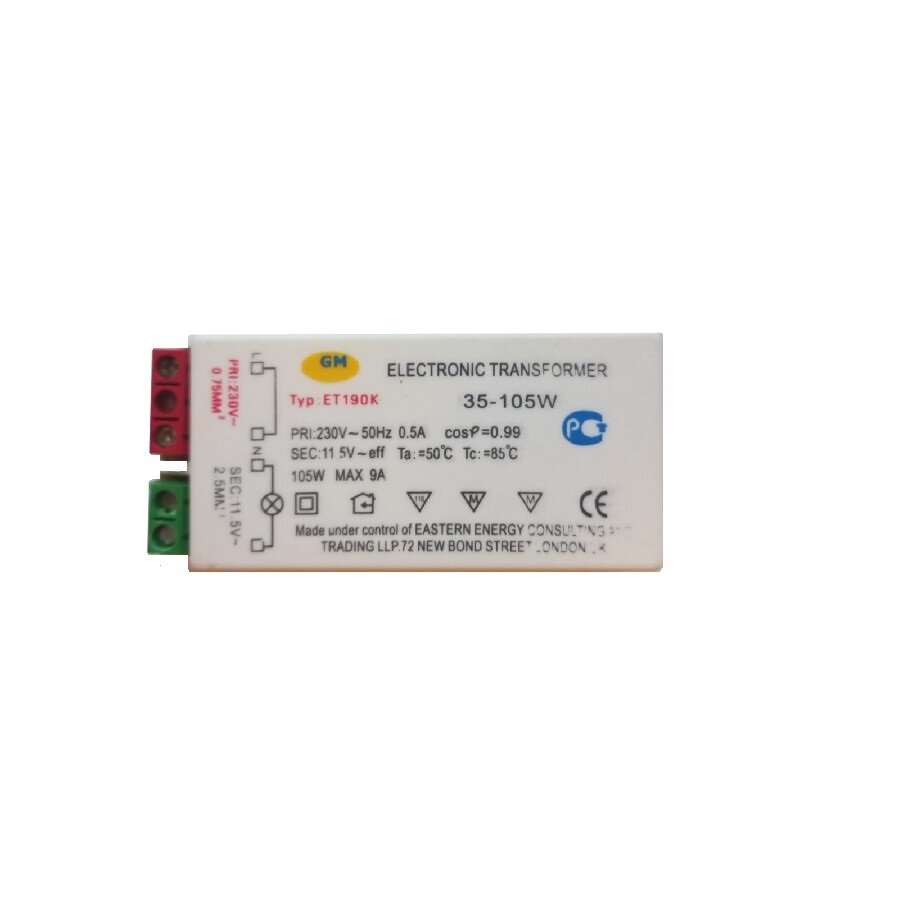 Трансформатор мини 220~12V 105w для люстры GM