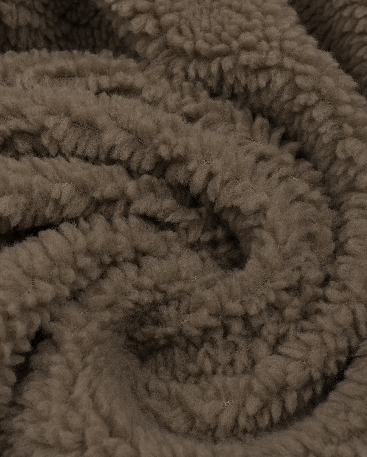 Ткань для шитья и рукоделия Мех "Тедди" 510г 1 м * 160 см, коричневый 015