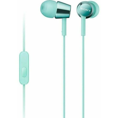 Гарнитура внутриканальные Sony MDR-EX155AP 12м голубой проводные в ушной раковине MDR-EX155APB 3483₽