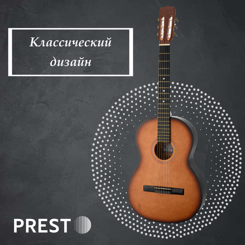 флеминг том гитара для начинающих Гитара классическая Presto GC-BNSB 20G, размер 4/4
