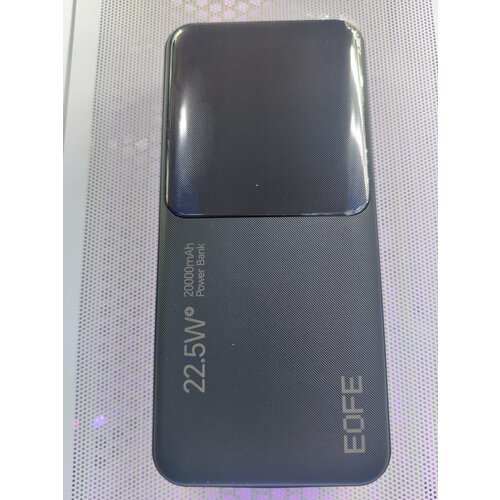 Внешний аккумулятор (Power bank) EOFE G201, 20000mAh(74Wh), , быстрая зарядка, 22.5W, PD3.0, цифр. индикатор, черный