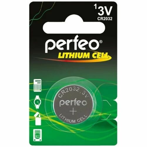 Батарейки таблетка Perfeo CR2032 Lithium Cell , 4 уп.