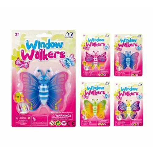 Игрушка Лизун-бабочка, цвет в ассортименте, блистер, 4 упаковки