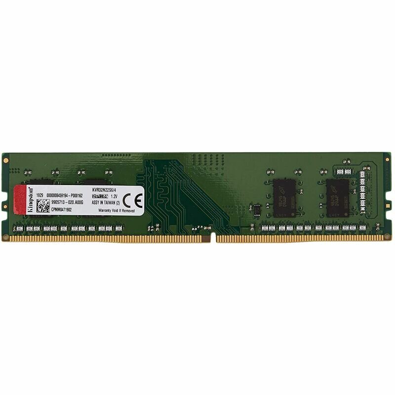 Оперативная память 4Gb (1x4Gb) PC4-25600 3200MHz DDR4 DIMM CL22 Kingston KVR32N22S6/4 - фото №13