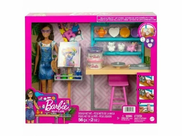 Кукла Barbie Create art studio, Творческая студия, HCM85