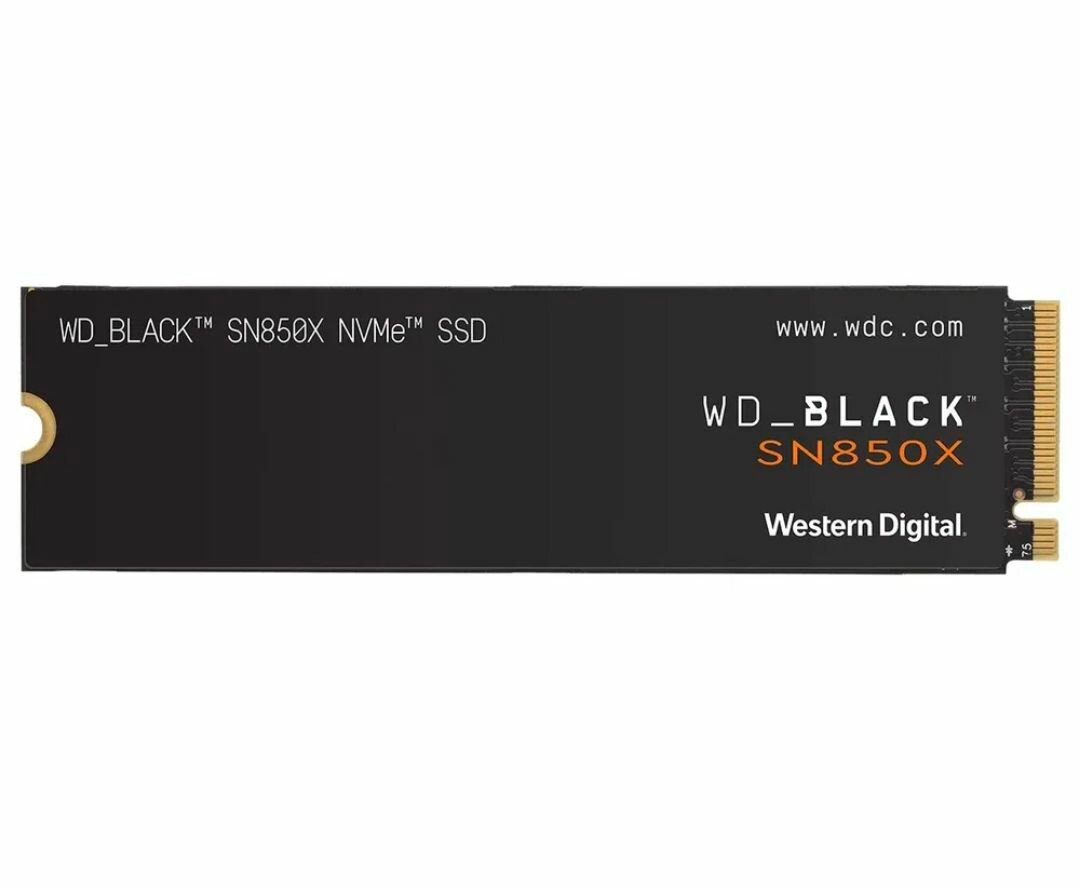 Твердотельный накопитель Western Digital WD Black SN850X NVMe 1 ТБ M.2 WDS100T2X0E