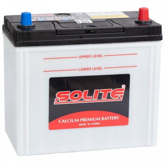 Аккумулятор автомобильный Solite 65B24L 50Ач R+ EN470A 236x128x220 B00 (тонкая клемма)
