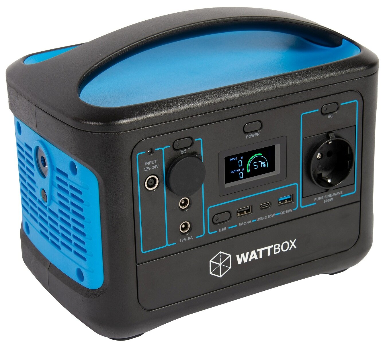 Портативная электростанция/автономный источник питания WATTBOX M5 Blue