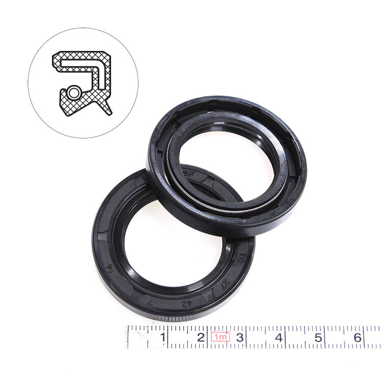 Манжета армированная (Сальник) 27х42х7 (тип 2 / TC) 70NBR