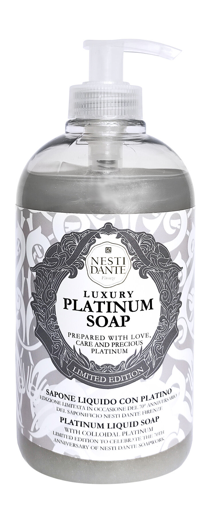 фото NESTI DANTE Жидкое мыло Роскошное платиновое, 500 мл